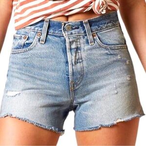 Levi's High Rise Wedgie Cut Off Shorts Size 29 Waist